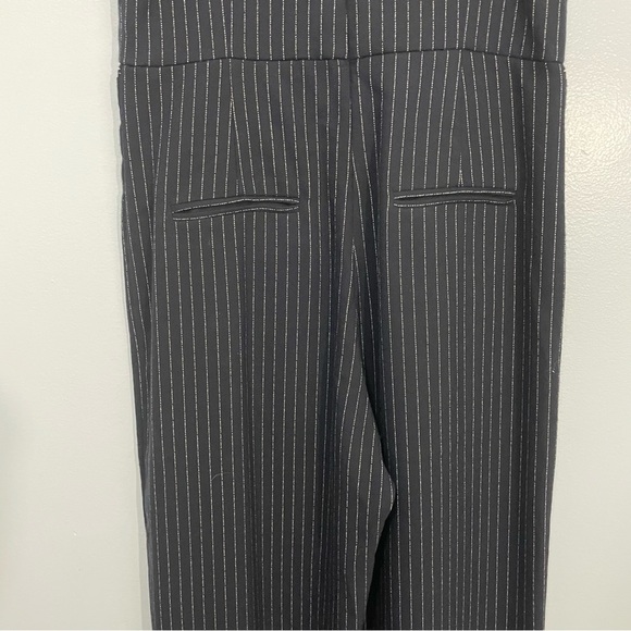 Anthropologie The Essentials Navy Blue Pinstriped Jumpsuit Size 4 - Picture 10 of 12